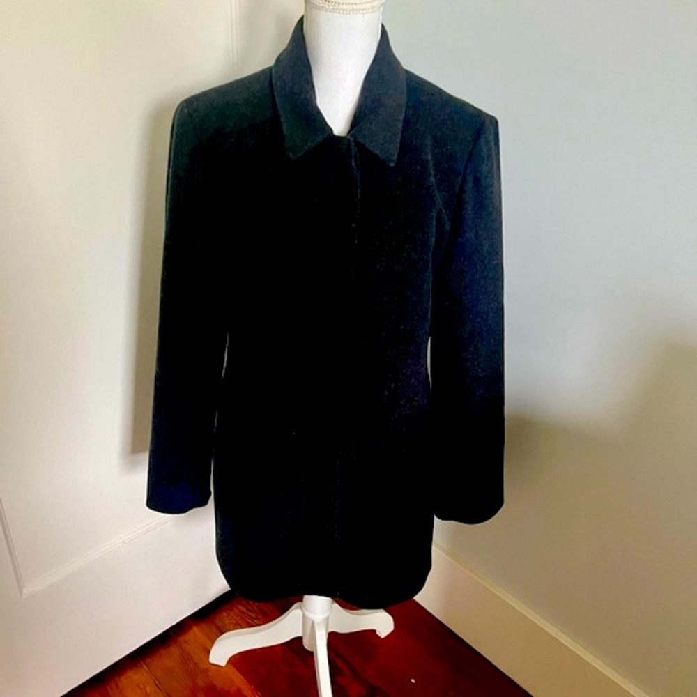 Anne Klein Black Wool Blazer